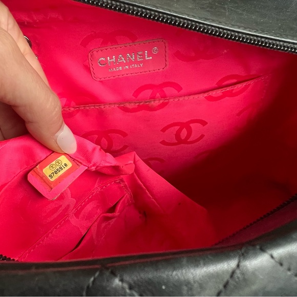 Calfskin Quilted Large Cambon Multipocket Reporter Black - Picture 13 of 16